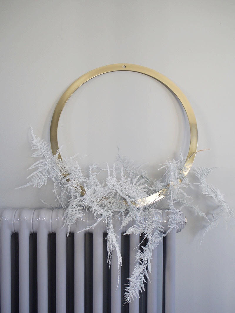 Cooee Design A brass wreath 3 ways Via Ollie & Sebs Haus